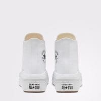 کتونی کانورس آل استار Chuck Taylor All Star Move سفید لژدار مردانه و زنانه اورجینال