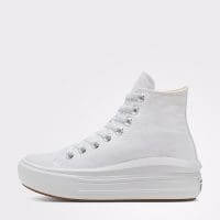 کتونی کانورس آل استار Chuck Taylor All Star Move سفید لژدار مردانه و زنانه اورجینال