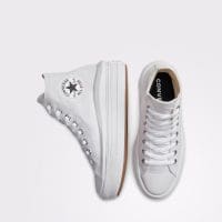 کتونی کانورس آل استار Chuck Taylor All Star Move سفید لژدار مردانه و زنانه اورجینال