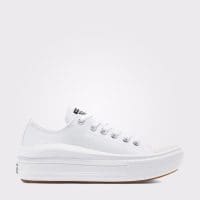 کتونی کانورس آل استار Chuck Taylor All Star Move سفید لژدار مردانه و زنانه اورجینال