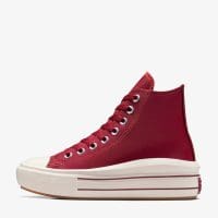 کتونی کانورس آل استار Chuck Taylor All Star Move Platform زرشکی زنانه لژدار اورجینال