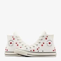 کتونی کانورس آل استار Chuck Taylor All Star Valentine’s Day Roses سفید زنانه اورجینال