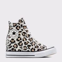 کتونی کانورس آل استار Chuck Taylor All Star Wedge لژدار Leopard کرم زنانه اورجینال