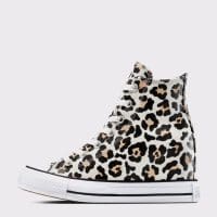 کتونی کانورس آل استار Chuck Taylor All Star Wedge لژدار Leopard کرم زنانه اورجینال