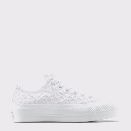 کتونی کانورس آل استار Chuck Taylor All Star Woven سفید زنانه اورجینال