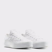 کتونی کانورس آل استار Chuck Taylor All Star Woven سفید زنانه اورجینال