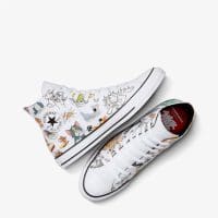 کتونی کانورس آل استار Chuck Taylor All Star x Tom & Jerry سفید مردانه و زنانه اورجینال