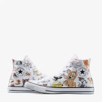 کتونی کانورس آل استار Chuck Taylor All Star x Tom & Jerry سفید مردانه و زنانه اورجینال