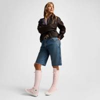 کتونی کانورس آل استار Chuck Taylor All Star XXHi صورتی بلند مردانه و زنانه اورجینال