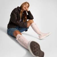 کتونی کانورس آل استار Chuck Taylor All Star XXHi صورتی بلند مردانه و زنانه اورجینال