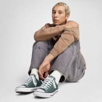 کتونی کانورس آل استار Chuck Taylor سبز مردانه و زنانه اورجینال