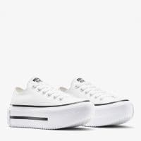 کتونی کانورس آل استار Chuck Taylor Lift Double Stack لژدار سفید مردانه و زنانه اورجینال