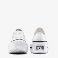 کتونی کانورس آل استار Chuck Taylor Lift Double Stack لژدار سفید مردانه و زنانه اورجینال