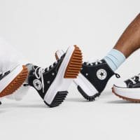 کتونی کانورس آل استار Run Star Hike مشکی لژدار مردانه و زنانه اورجینال