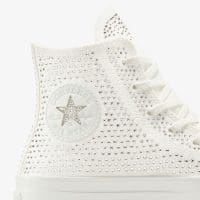 کتونی کانورس آل استار x Swarovski Chuck 70 سفید زنانه اورجینال