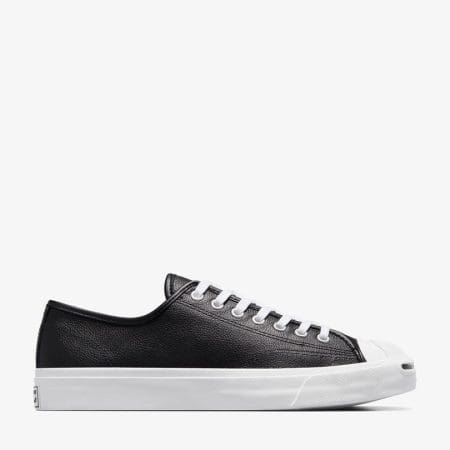 کتونی کانورس Jack Purcell مشکی چرمی مردانه و زنانه اورجینال