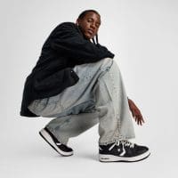 کتونی کانورس Weapon مشکی چرمی مردانه و زنانه اورجینال