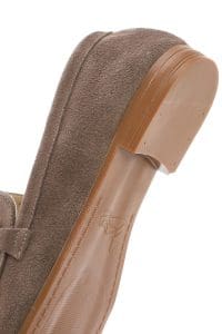 کفش لوفر زنانه خاکستری جیر بنددار دری مد