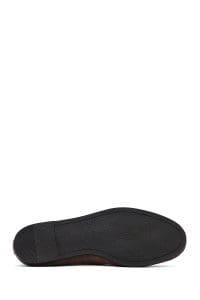 کفش لوفر زنانه خاکستری جیر بنددار دری مد