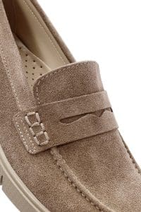 کفش لوفر زنانه خاکستری جیر راحتی دری مد