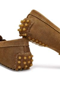 کفش لوفر زنانه خاکی جیر دری مد