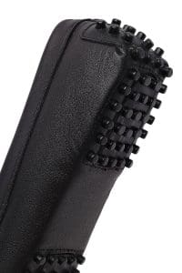 کفش لوفر زنانه مشکی چرمی بنددار دری مد