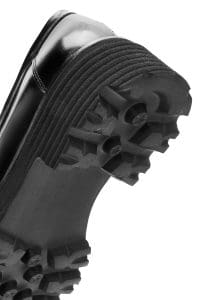 کفش لوفر زنانه مشکی چرمی بنددار دری مد