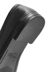 کفش لوفر زنانه مشکی چرمی جزئیات قفل دری مد