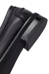 کفش لوفر زنانه مشکی چرمی دری مد