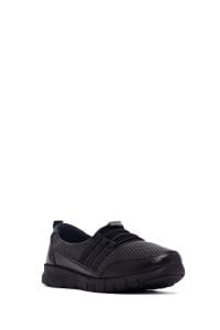 کفش لوفر زنانه مشکی چرمی راحتی دری مد