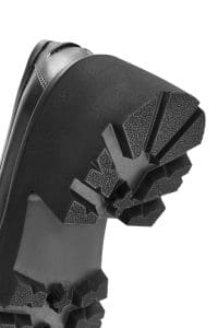 کفش لوفر زنانه مشکی چرمی پاشنه ضخیم دری مد