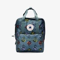 کوله‌پشتی سبز گلدار کانورس Floral Square مردانه و زنانه اورجینال