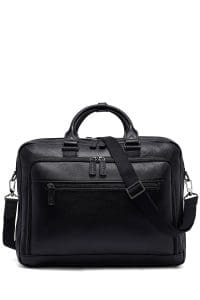 کیف اداری چرمی مردانه مشکی بنددار دری مد