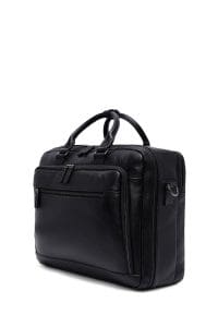 کیف اداری چرمی مردانه مشکی بنددار دری مد