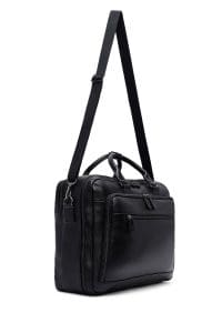 کیف اداری چرمی مردانه مشکی بنددار دری مد