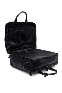 کیف اداری چرمی مردانه مشکی بنددار دری مد