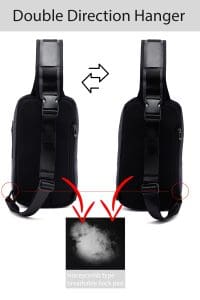 کیف دوشی مردانه خاکستری D-Pack دری مد