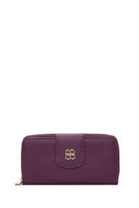 کیف پول بنفش زنانه دری مد