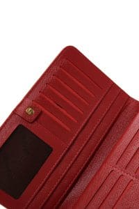 کیف پول قرمز زنانه دری مد