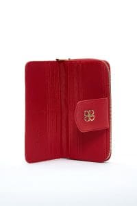 کیف پول قرمز زنانه دری مد