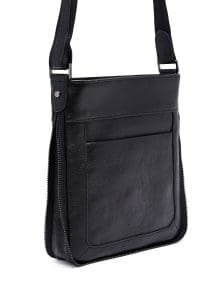 کیف کراس بادی چرمی مردانه مشکی بند بلند دری مد