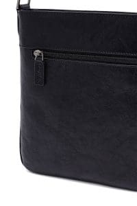 کیف کراس بادی چرمی مردانه مشکی بند بلند دری مد