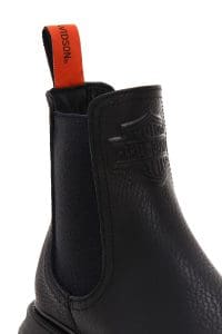 Harley Davidson Kadın Siyah Mourir Deri Chelsea Bot