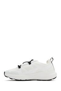 ACBC x DERIMOD کتونی زنونه پارچه‌ای سفید بنددار با زیره ضخیم