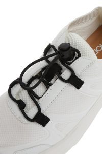 ACBC x DERIMOD کتونی زنونه پارچه‌ای سفید بنددار با زیره ضخیم