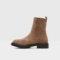 بوت زنانه خاکستری (ویزون) چرم بژ بدون پاشنه آلدو IYO-TR – ALDO