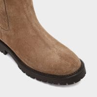 بوت زنانه خاکستری (ویزون) چرم بژ بدون پاشنه آلدو IYO-TR – ALDO