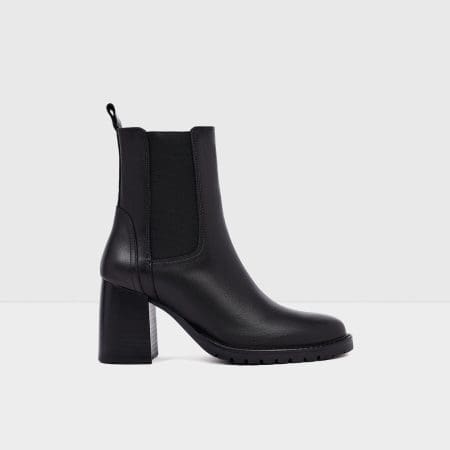 بوت زنانه مشکی پاشنه‌دار چرم بژ آلدو NARITA-TR – ALDO