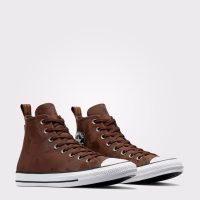 بوت کانورس آل‌استار Chuck Taylor All Star قهوه‌ای مردانه و زنانه چرم
