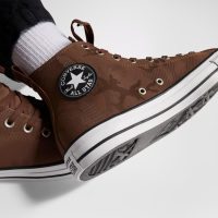 بوت کانورس آل‌استار Chuck Taylor All Star قهوه‌ای مردانه و زنانه چرم